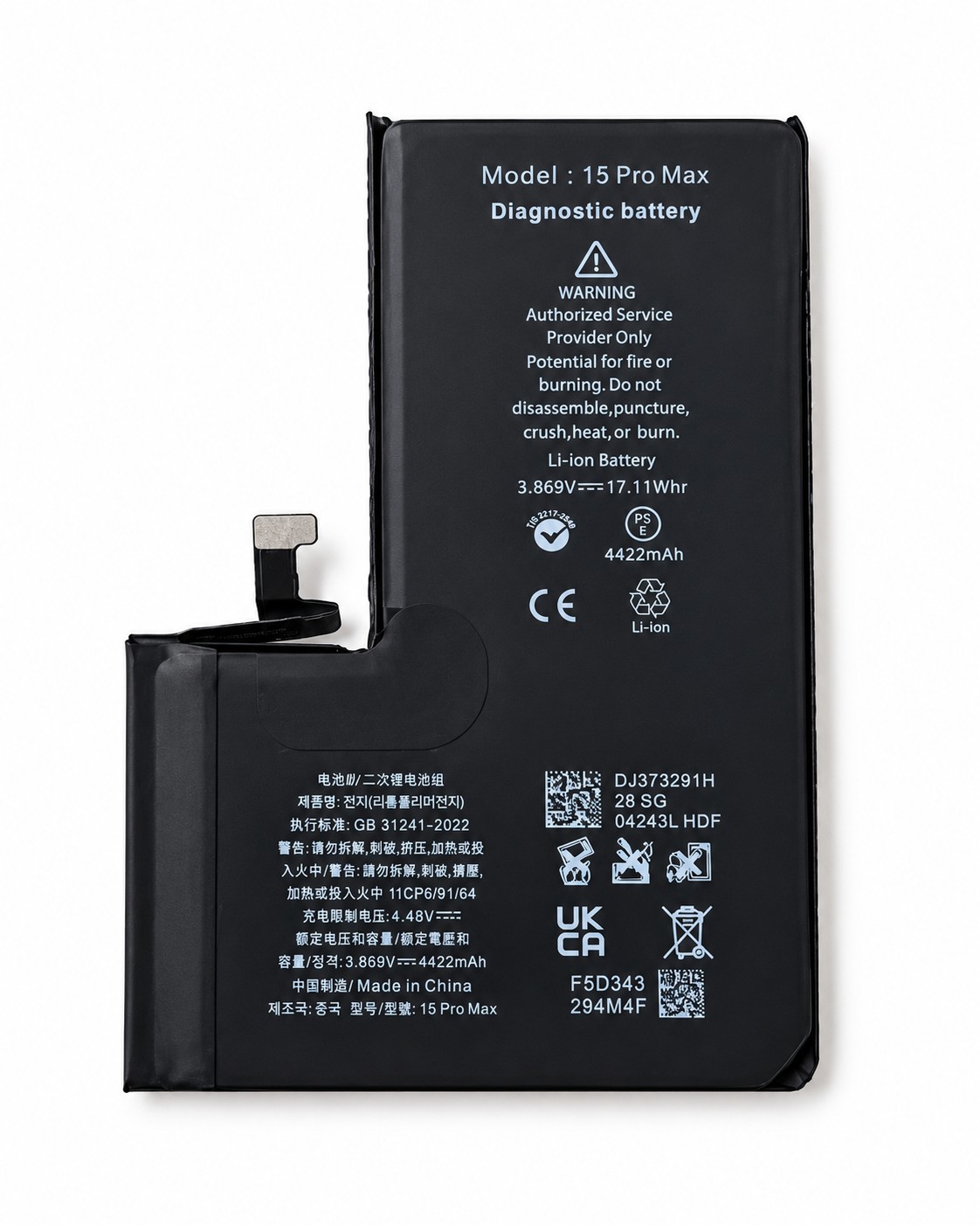 Akku für iPhone 15 Pro Max Diagnostic