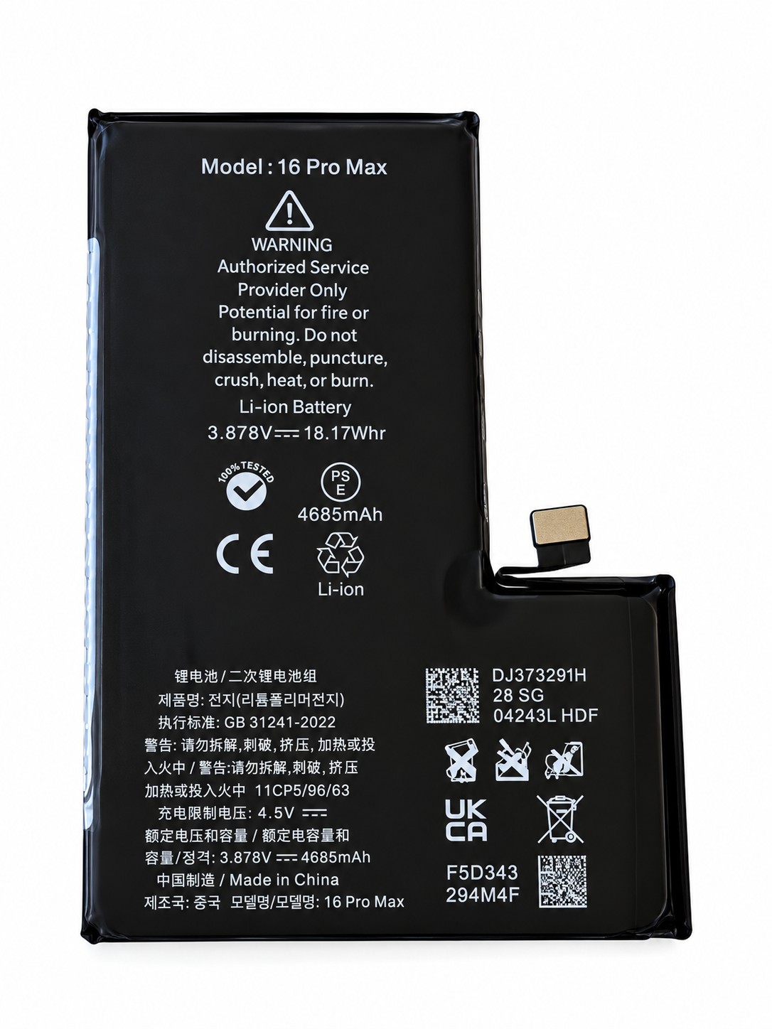 Akku für iPhone 16 Pro Max
